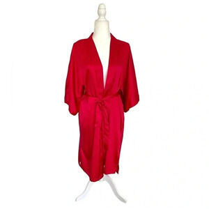 Victoria's Secret Silky Satin Kimono Short Robe Size XS/S